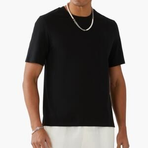 Ninety Percent Classic Short Sleeve Organic Cotton T-shirt in Black Men's XL